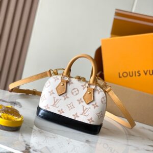 Louis Vuitton Nano Alma Handbag in Monogram Dune Canvas