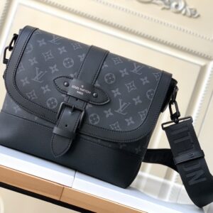 Louis Vuitton Saumur Messenger Bag M45911 in Monogram Eclipse Canvas and Leather