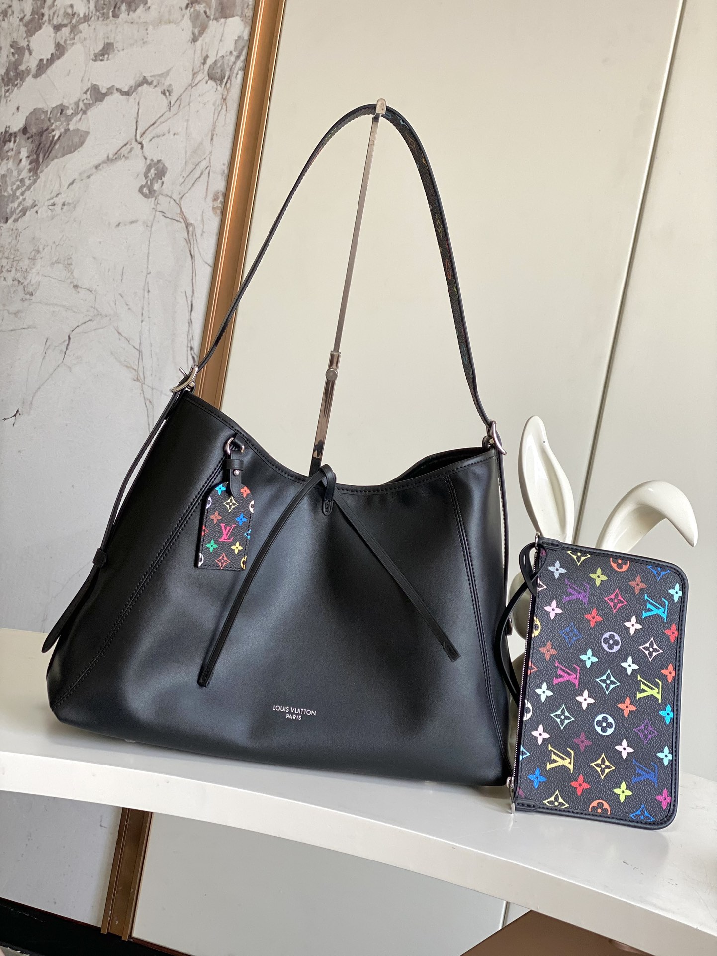 CarryAll Dark Medium Leather Handbag