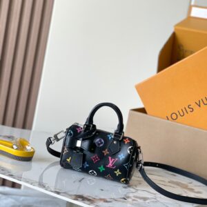 Louis Vuitton Nano Speedy Handbag – Black Leather