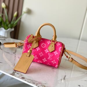 Louis Vuitton Nano Speedy Handbag – Pink Multicolor Monogram