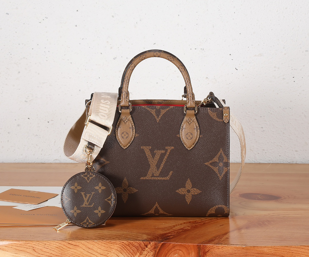 Louis Vuitton OnTheGo Small Tote Bag in Monogram Canvas