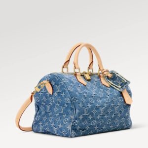 Louis Vuitton Speedy Soft 30 Denim Handbag