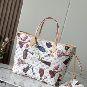 Louis Vuitton Neverfull Large Handbag M29449 in Beige Monogram Canvas
