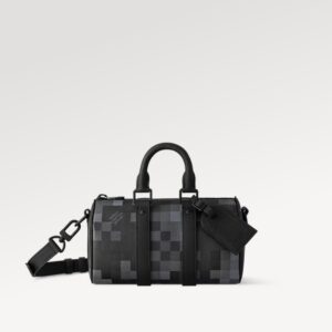 Louis Vuitton Keepall Bandouliere 25 Damoflage Black