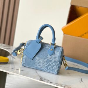 Speedy 18 Bandoulière Denim Handbag