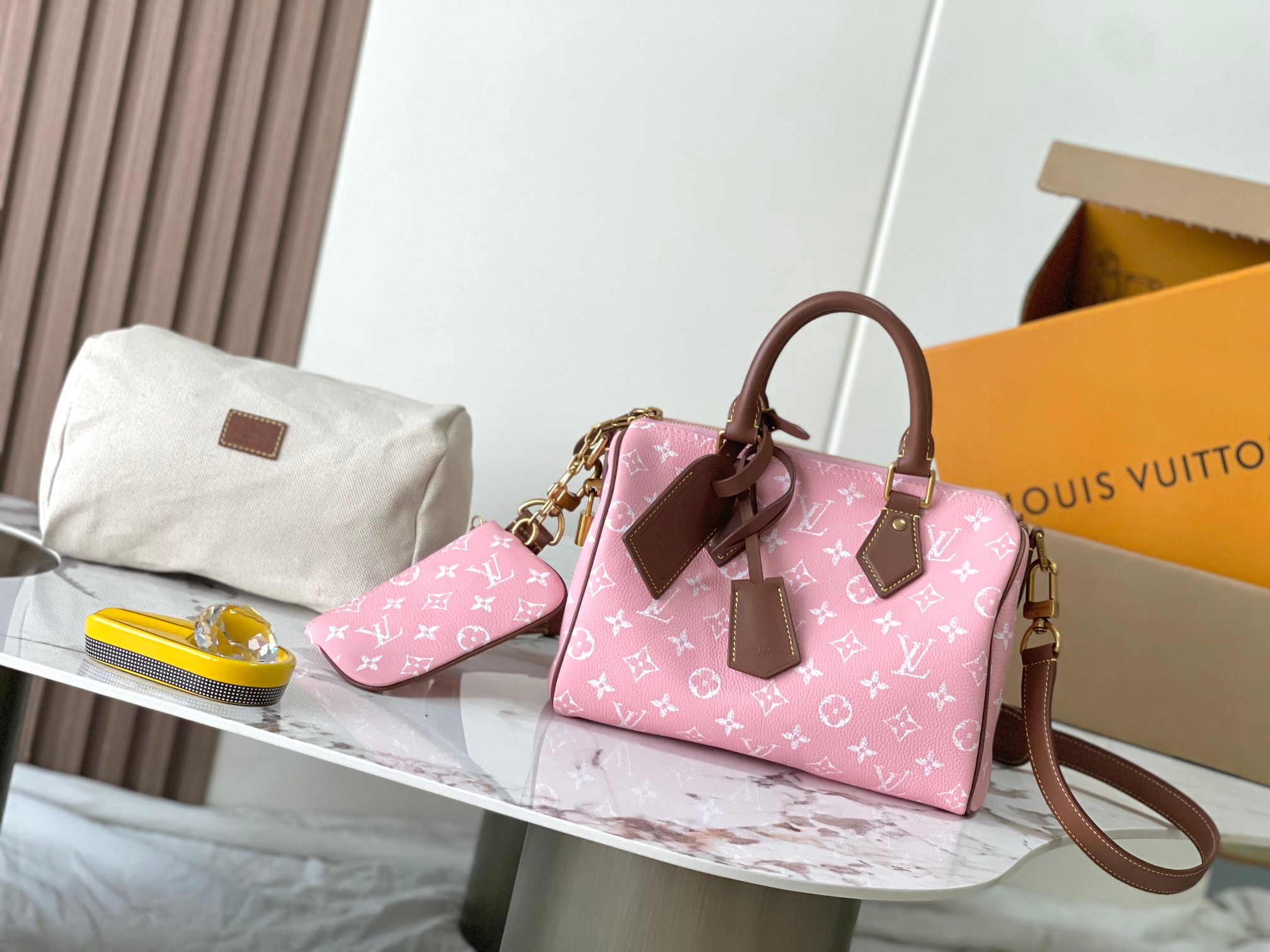 Speedy P9 Bandoulière 25 Handbag - Pink