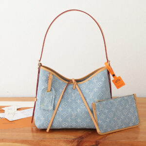 Carryall Small Handbag in Monogram Denim