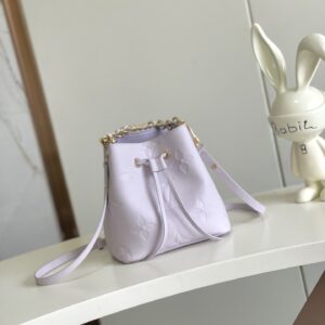 Louis Vuitton Néonoé BB Shoulder Bag in Purple Monogram Empreinte Leather