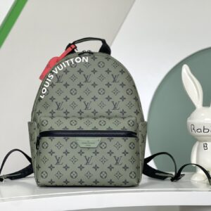 Louis Vuitton Discovery Small Backpack M46802 Green Monogram Coated Canvas