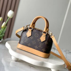 Louis Vuitton Nano Alma Handbag in Monogram Dune Canvas