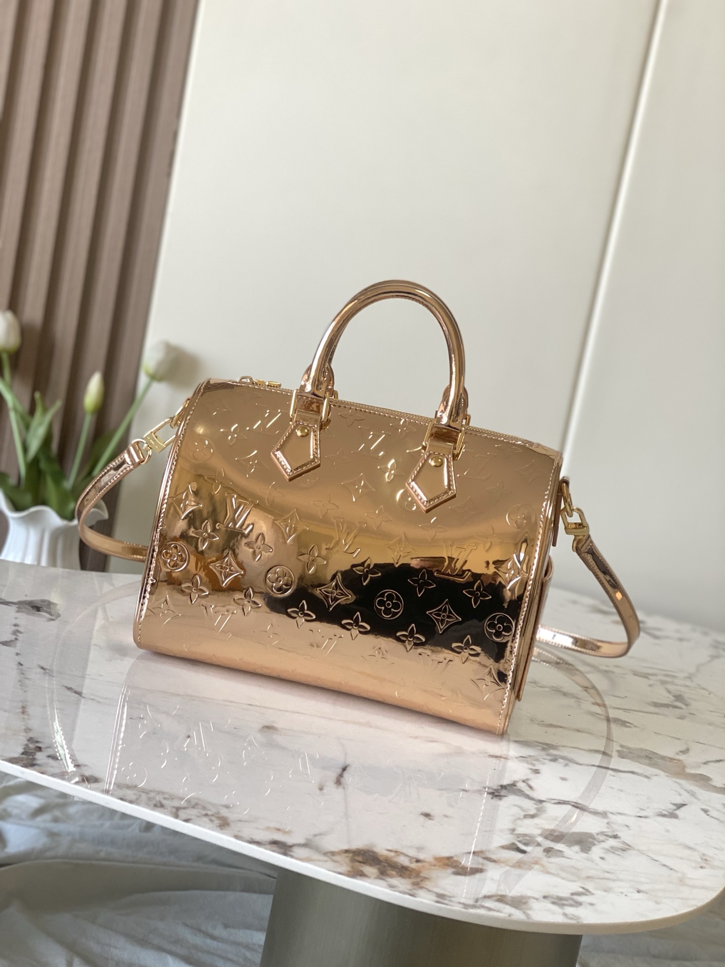 Speedy Bandoulière 25 Monogram Mirror Shoulder Bag