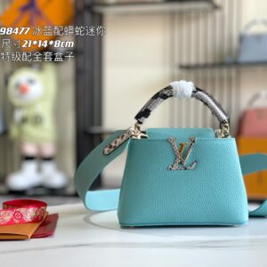 Louis Vuitton Capucines Mini Handbag in Taurillon Leather