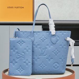 Louis Vuitton Neverfull MM Monogram Empreinte Tote Bag