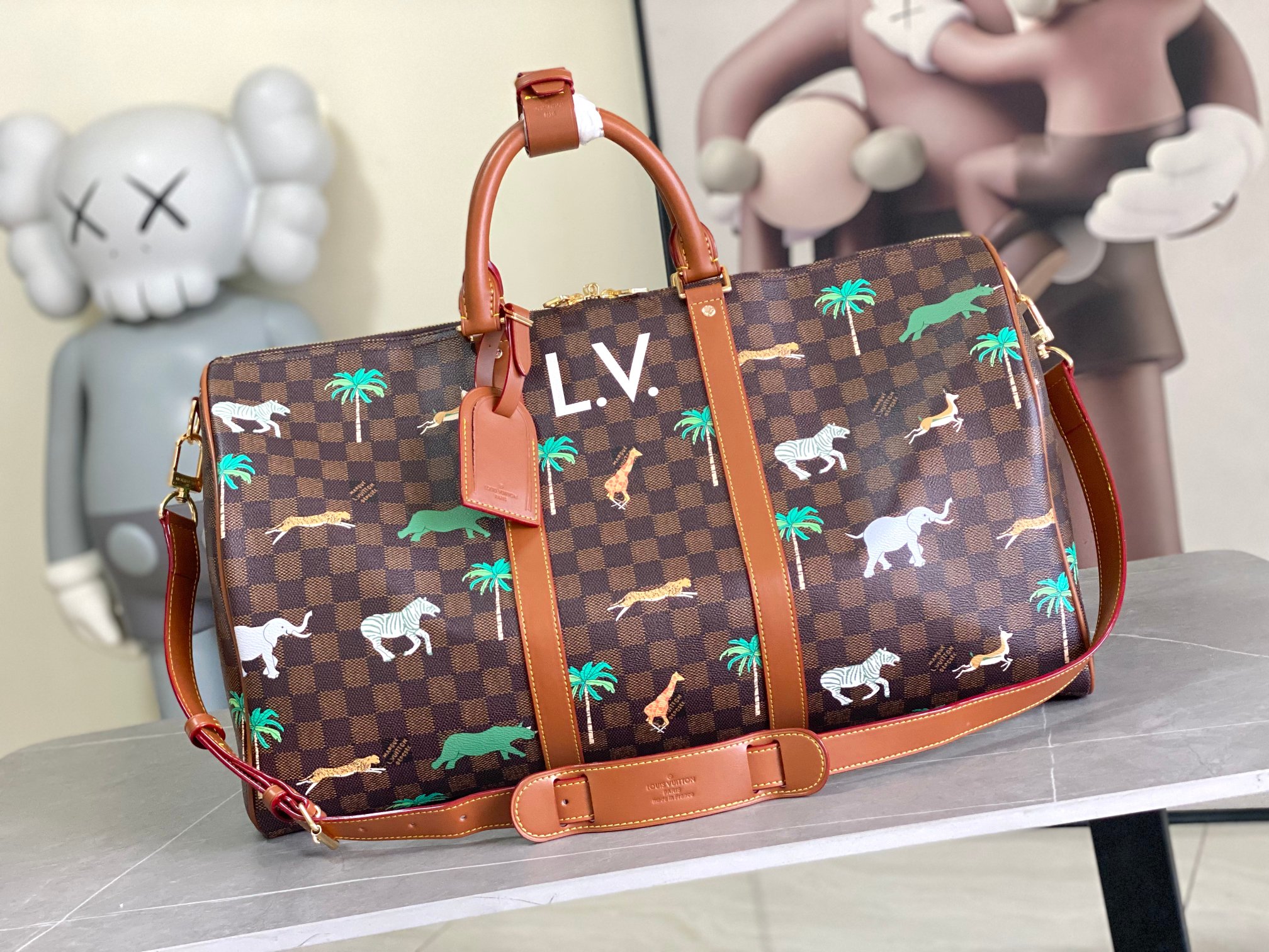 Louis Vuitton Heritage Keepall 50 Travel Bag