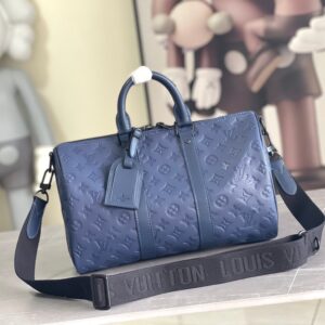 Louis Vuitton Keepall Bandouliere 35 Monogram Eclipse Travel Bag