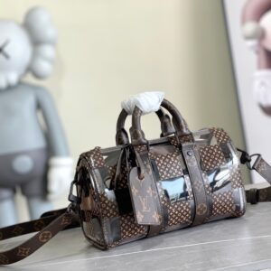 Louis Vuitton M20872 Keepall Mini Travel Bag in Monogram Macassar