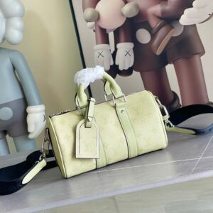 Louis Vuitton Keepall 25 Handbag M14078 in Monogram Eclipse Reverse Canvas