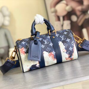 Louis Vuitton Keepall Bandoulière 25 M46804 Blue Flame Shoulder Bag