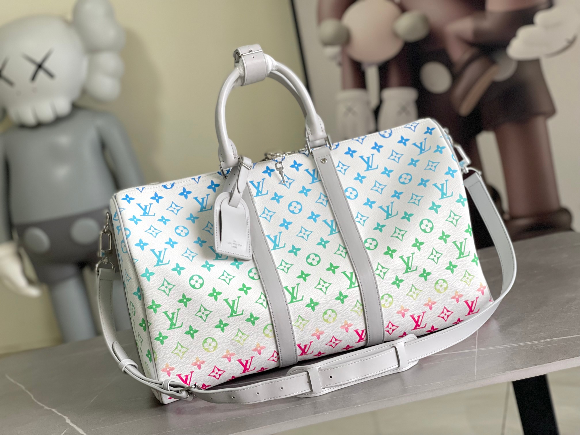 Louis Vuitton Keepall Bandoulière 55 Travel Bag