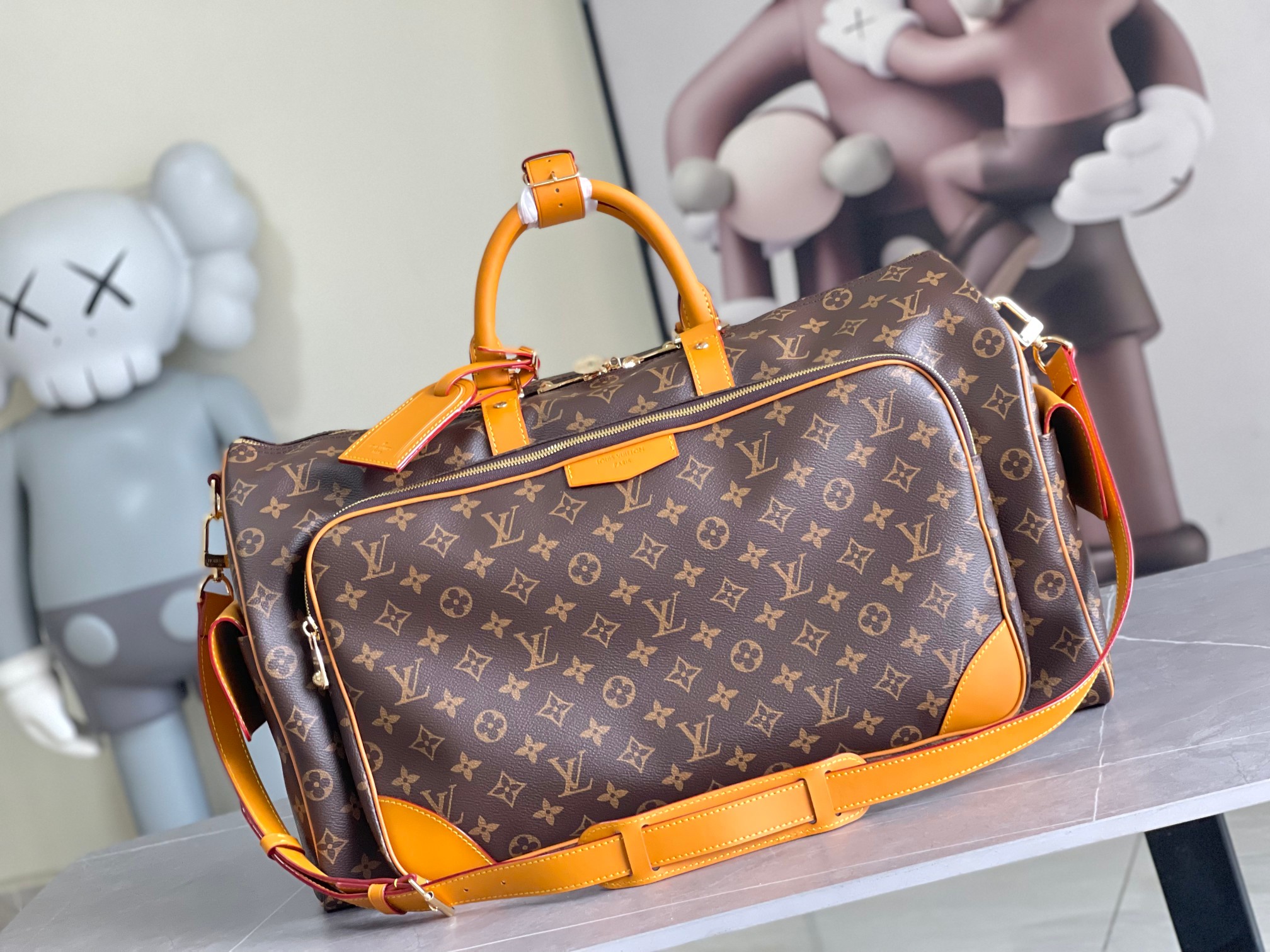 Louis Vuitton Keepall Bandoulière 50 Travel Bag M14735