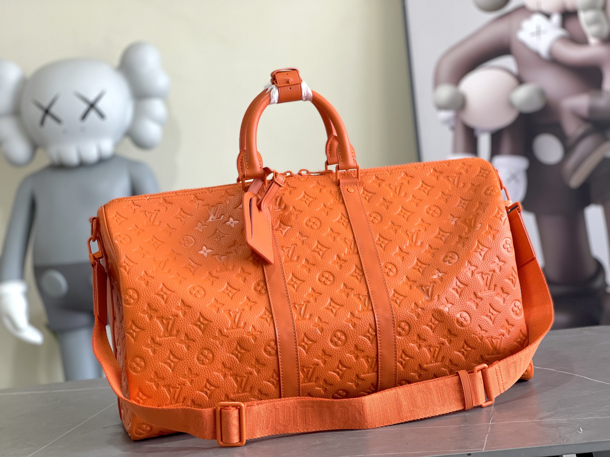 Keepall Bandoulière 50 Travel Bag - Monogram Shadow