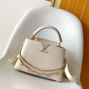 Capucines BB Flowergram Leather Handbag