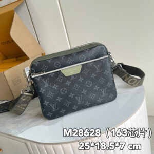 Louis Vuitton Trio Messenger Bag in Monogram Eclipse Canvas