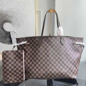 Louis Vuitton Neverfull Large Tote Bag in Damier Azur