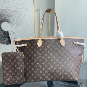 Louis Vuitton Neverfull Tote Bag in Damier Azur Canvas N46978