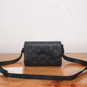 Louis Vuitton Steamer Mini Handbag in Monogram Eclipse Canvas