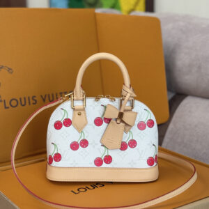 Louis Vuitton Alma BB Cherry Monogram Coated Canvas Handbag