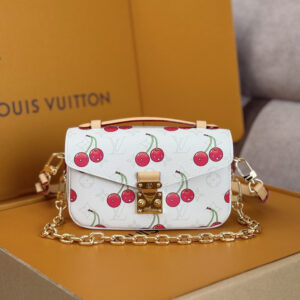 Louis Vuitton Pochette Métis East West Monogram Cherry Shoulder Bag