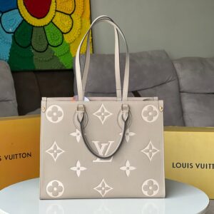 Louis Vuitton OnTheGo MM Monogram Calfskin Tote Bag