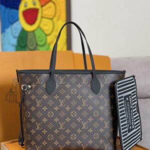 Louis Vuitton Neverfull MM Damier Azur Canvas Tote Bag