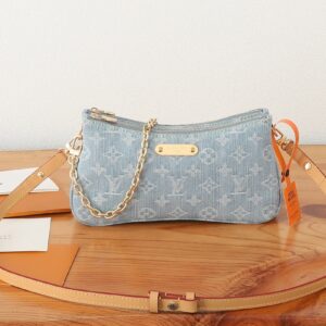 Louis Vuitton Liv Pochette in Bleached Stonewashed Monogram Denim