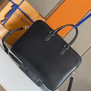 Louis Vuitton Dandy Medium Briefcase in Black Epi Leather