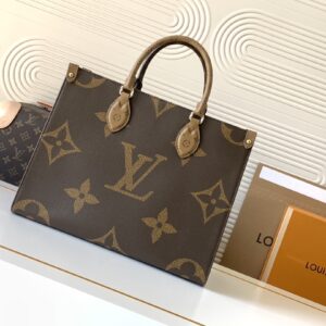 Louis Vuitton Onthego MM Monogram Reverse Tote Bag