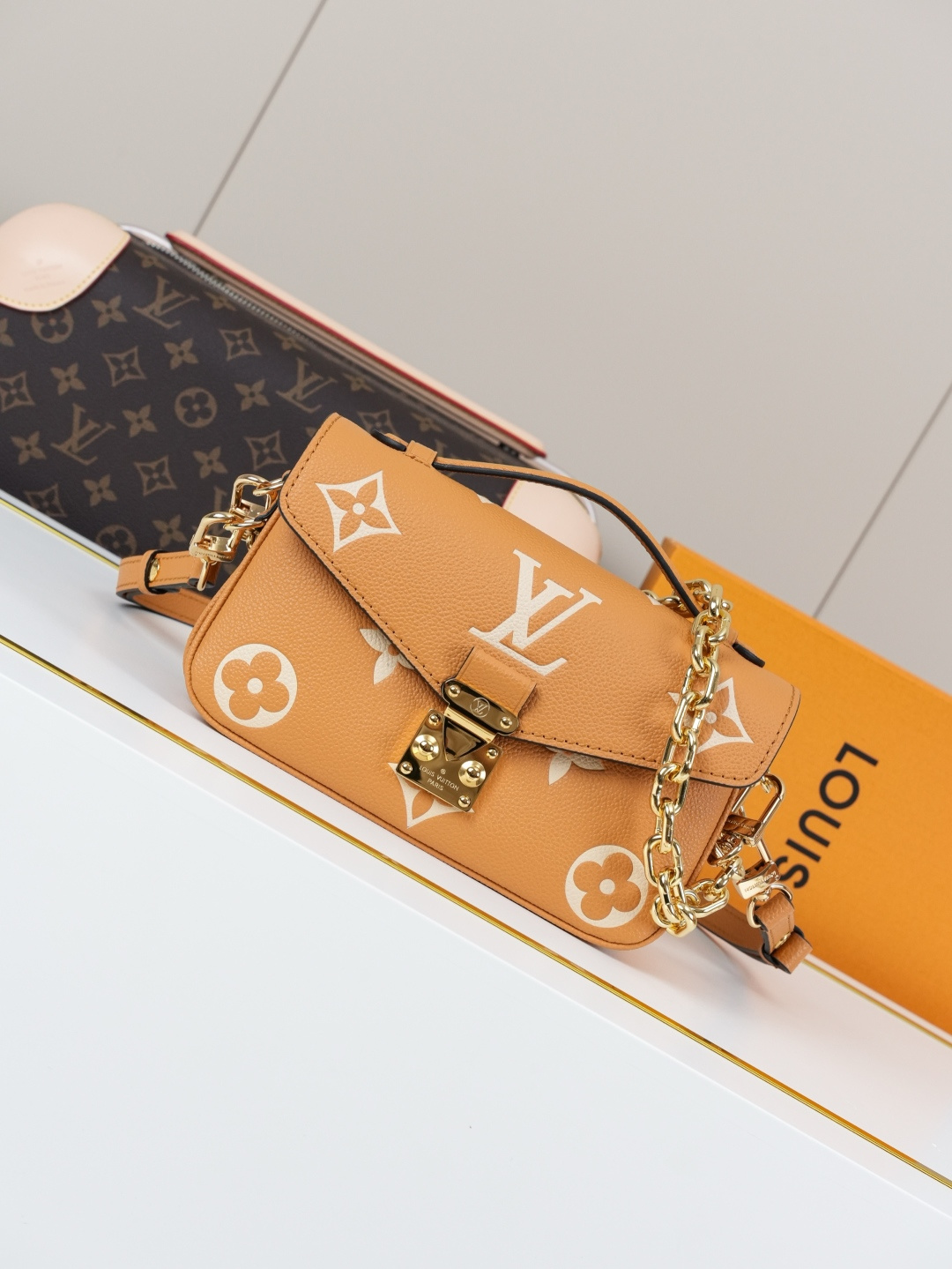 Louis Vuitton Pochette Métis East West Shoulder Bag in Monogram Empreinte Leather