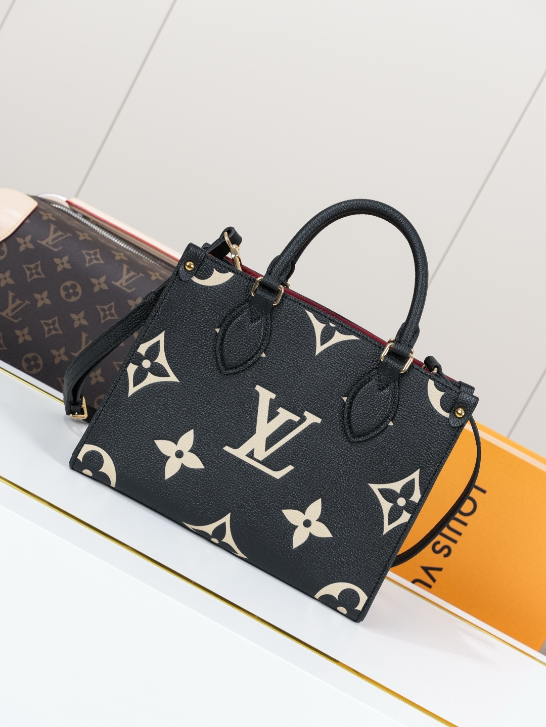 Louis Vuitton OnTheGo Small Tote Bag in Monogram Empreinte Leather