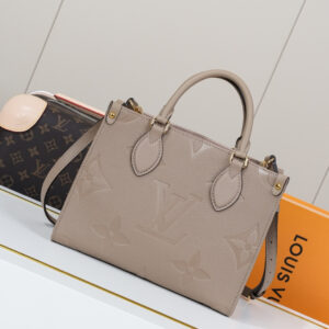 Louis Vuitton Onthego Small Tote Bag in Monogram Empreinte Leather