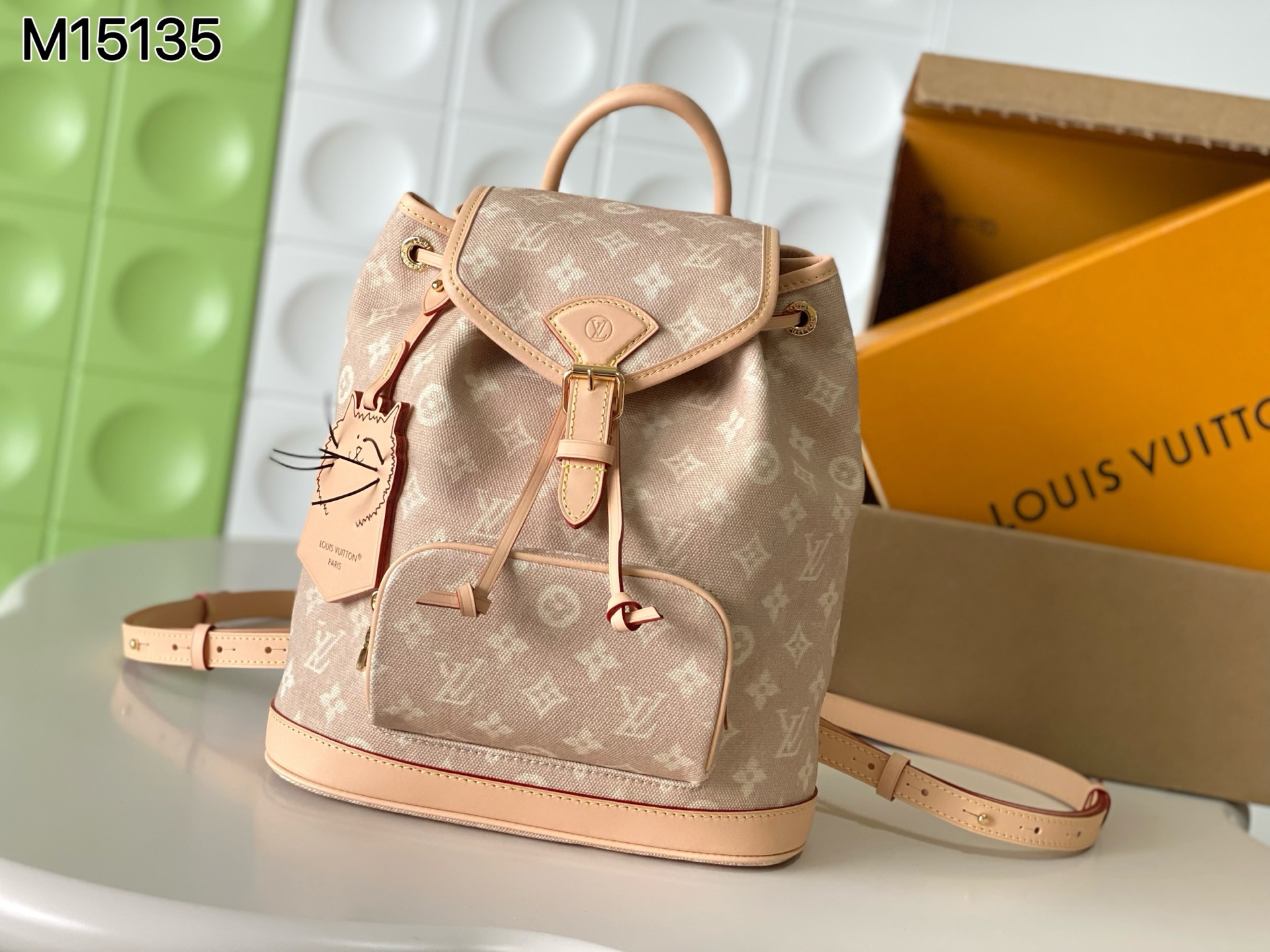 Louis Vuitton Montsouris Small Backpack in Meowgram Canvas