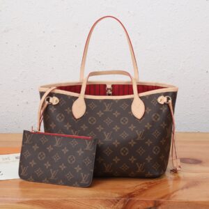 Louis Vuitton Neverfull Small Tote Bag in Damier Azur Canvas