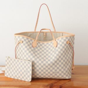Louis Vuitton Neverfull Large Tote Bag in Damier Azur