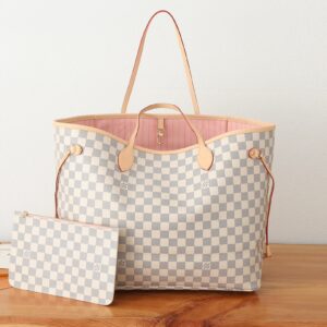 Louis Vuitton Neverfull Large Tote Bag in Damier Azur