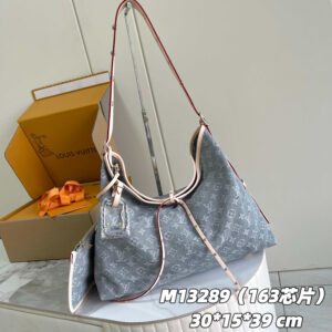 Louis Vuitton CarryAll Medium Bag in Monogram Denim