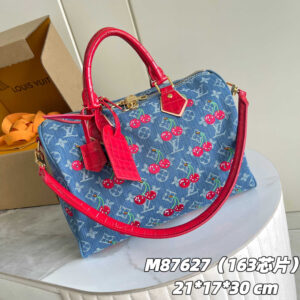 Louis Vuitton x Takashi Murakami Monogram Denim Cherry Crossbody Bag