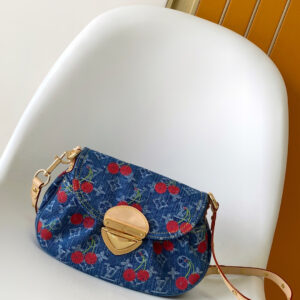 Louis Vuitton Sunset Shoulder Bag in Monogram Cherry Denim