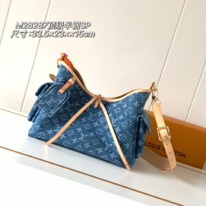 Carryall Cargo Small Denim Handbag