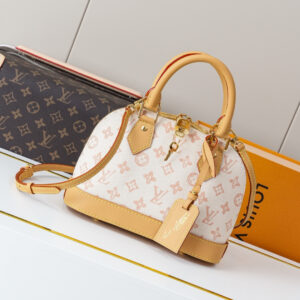 Louis Vuitton Alma BB Monogram Canvas Handbag M27525 Light Yellow